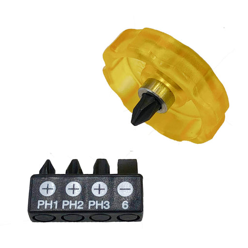 Vessel 5-Piece Stubby Driver Komadora Bit Set TD-13W5 | Replacement +1 +2 +3 -6x19mm-Kiichin - The #1 Place for Japanese Goods in Your Hand!