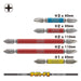 Vessel 40V Gosai 5-Piece Bit Set Double Ended +1/+2/+3x65 +2x110 - GS5P-02-Kiichin - The #1 Place for Japanese Goods in Your Hand!