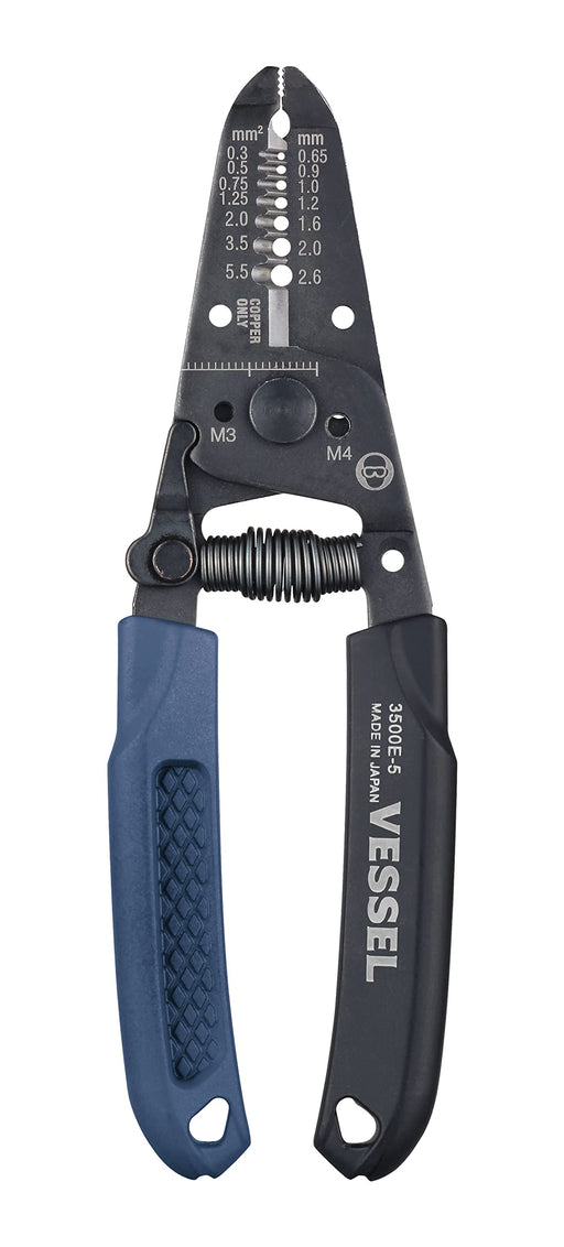 Vessel 3500E-5 Durable Wire Stripper with Built-In Screw Cutter-Kiichin - The #1 Place for Japanese Goods in Your Hand!