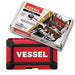 Vessel 21Pcs Woody Swivel Socket Wrench Set with Non-Slip Grip 1/4 Inch Drive HRW2004M-SW-Kiichin - The #1 Place for Japanese Goods in Your Hand!
