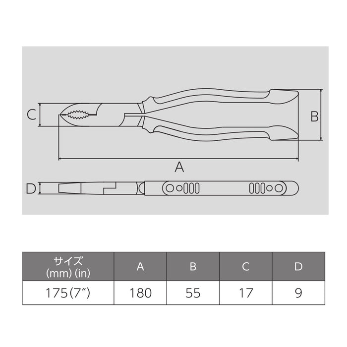 Victor High Grade 175mm Screw Pliers 300Hg-175 Durable Grip-Kiichin - The #1 Place for Japanese Goods in Your Hand!