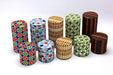 Yamaco Haikara-San Large Stripe Tea Canister 87595 - Stylish Storage Solution-Kiichin - The #1 Place for Japanese Goods in Your Hand!