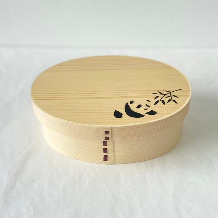 Yamaya Lacquerware Shop Kishu Panda Lunch Box 700ml Plain Wood Japan Made-Kiichin - The #1 Place for Japanese Goods in Your Hand!