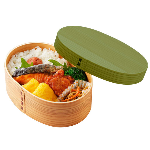 Yamaya Lacquerware Leaf Green 700ml Oval Lunch Box Made in Japan-Kiichin - The #1 Place for Japanese Goods in Your Hand!