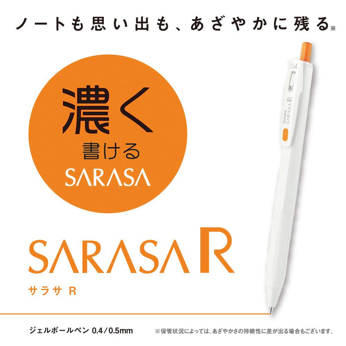 Zebra 10-Piece Set Sarasa R 0.4mm Blue Gel Ballpoint Pen B-Jjs29-R1-Kiichin - The #1 Place for Japanese Goods in Your Hand!