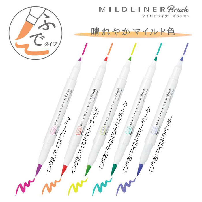 Zebra 10-Piece Mild Liner Highlighter Set Blush Mild Lavender B-Wft8-Mlv-Kiichin - The #1 Place for Japanese Goods in Your Hand!