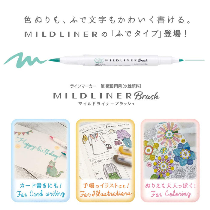 Zebra Mild Liner Highlighter Set of 5 Slightly Fluorescent Blush Colors WFT8-5C-Kiichin - The #1 Place for Japanese Goods in Your Hand!