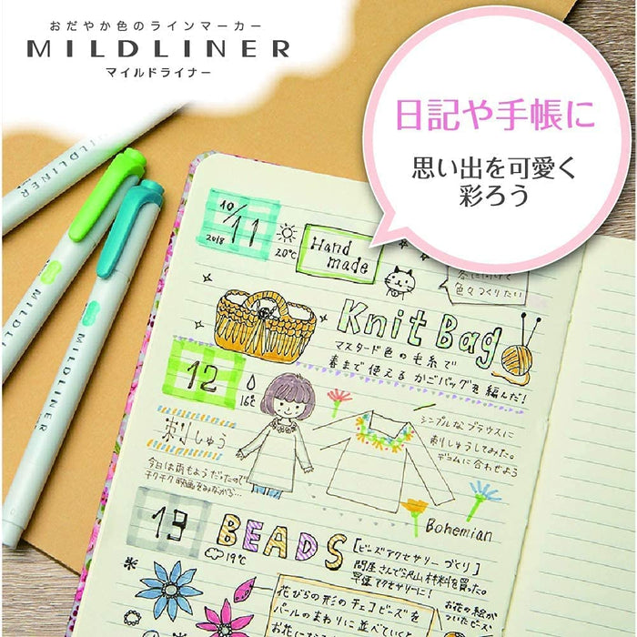 Zebra 10-Pack Mild Sherbet Yellow Highlighter Liners B-Wkt7-Msy Series-Kiichin - The #1 Place for Japanese Goods in Your Hand!