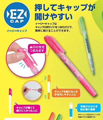 Zebra Optex 2 EZ Highlighter Pack 5 Vivid Colors Perfect for Home School and Office-Kiichin - The #1 Place for Japanese Goods in Your Hand!