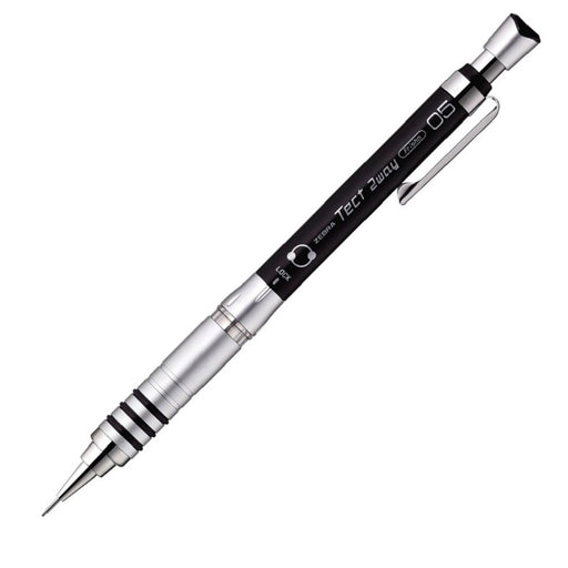 Zebra Tect Two-Way 0.5 Black Mechanical Pencil MA41-BK for Precision Writing-Kiichin - The #1 Place for Japanese Goods in Your Hand!