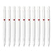 Zebra Bren 0.5 Oil-Based Ballpoint Pen Red Ink White Barrel 10 Pieces-Kiichin - The #1 Place for Japanese Goods in Your Hand!
