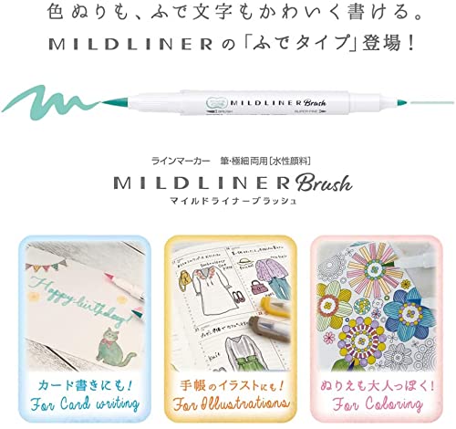 Zebra Mild Liner Blush Highlighter Set - 5 Slightly Fluorescent Colors Wft8-5C-N-Kiichin - The #1 Place for Japanese Goods in Your Hand!