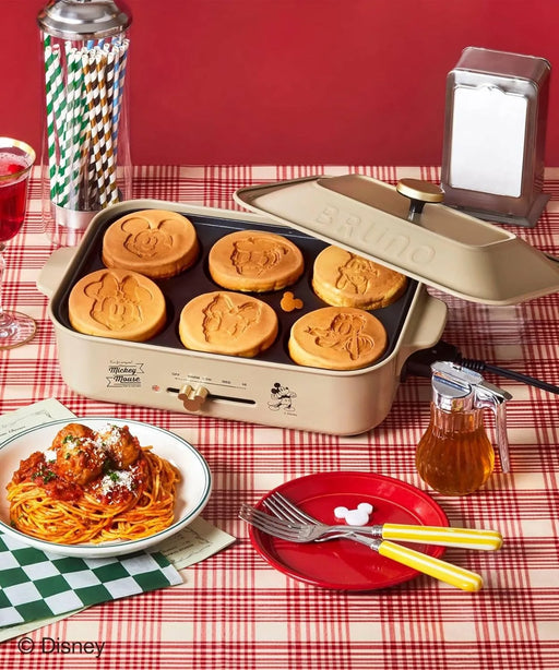 Bruno Disney Compact Hot Plate with 3 Plates Takoyaki Pot