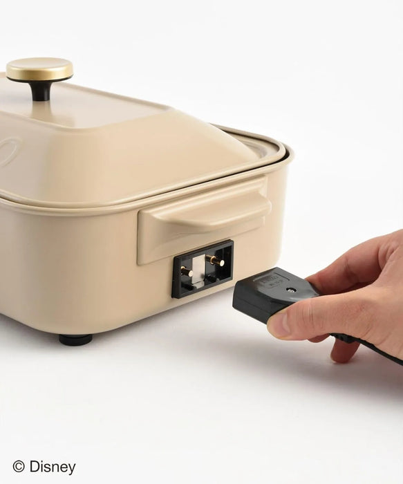 Bruno Disney Compact Hot Plate with 3 Plates Takoyaki Pot