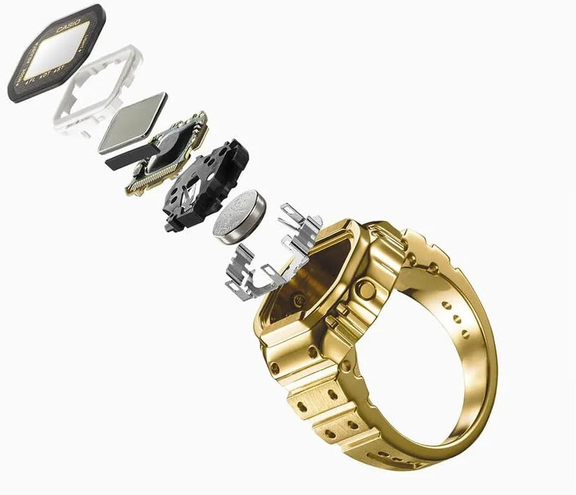 Casio Collection Men's Gold Ring Watch CRW-001G-9JR Domestic Model CASIO