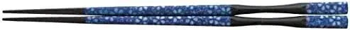 Fukui Craft Tokyushima Pestle Chopsticks Indigo Flower 8.9 Inch