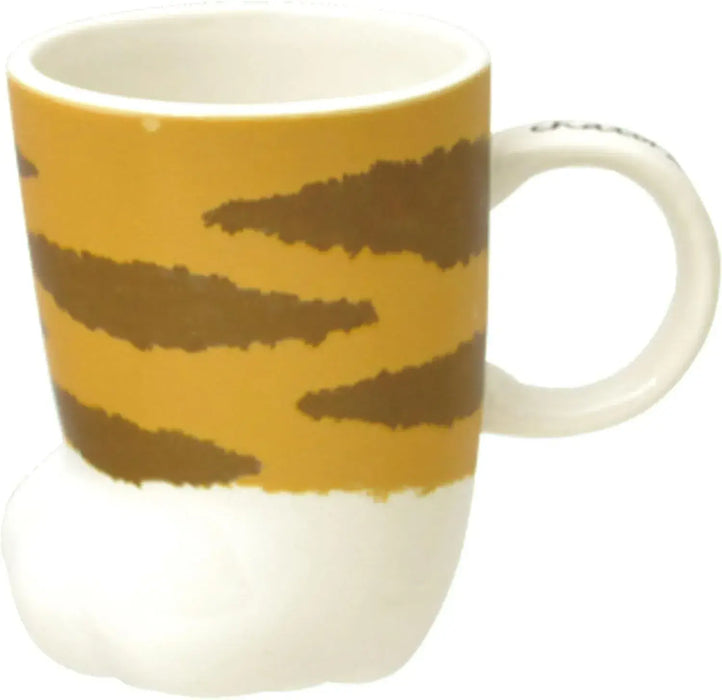 Ippinsha Neco Ashi Tea Mug Tiger Design 9.1 fl oz Ceramic