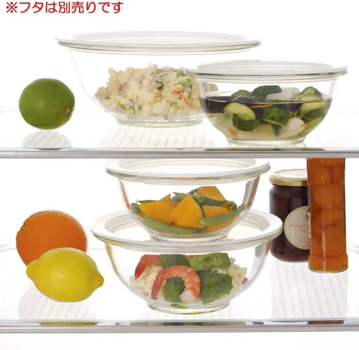 Iwaki BC323 Heat Resistant Round Glass Bowl Microwave Safe