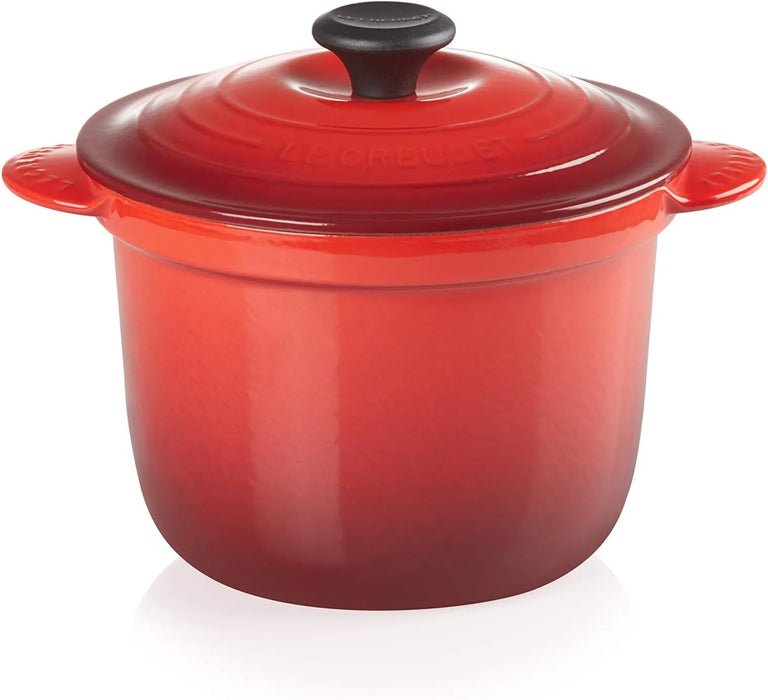 Le Creuset Cast Enameled Two-Handed Cocotte Pot 18 Cherry Red Oven Safe Le Creuset - Cherry Red 20cm
 - 0024147302049