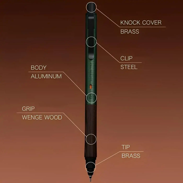 Mitsubishi Pencil Kurutoga Wood Mechanical Pencil 05mm