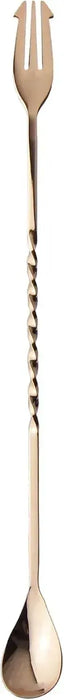 Nagao Tsubamesanjo Bar Spoon 18-0 Stainless Steel Made in Japan - Pink Gold 32cm - 4992519086391