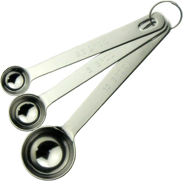 Nagao Tsubamesanjo Ultra-Thick Stainless Steel Measuring Spoon - 3 Piece Set - 4992519095133