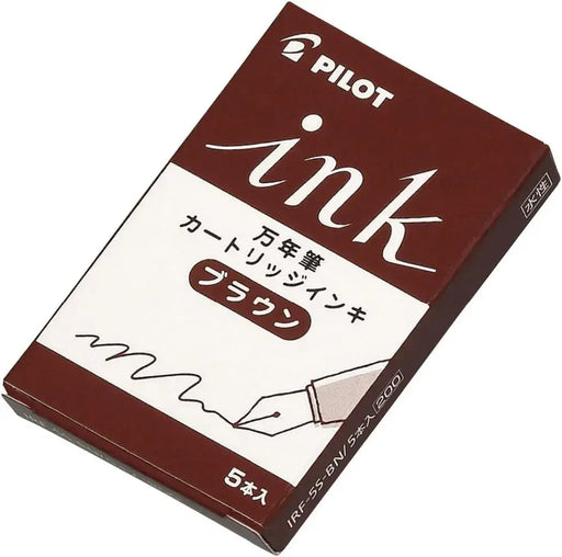 Pilot IRF50S10BN Fountain Pen Cartridges Brown Pack of 50