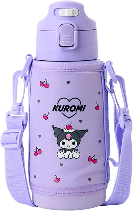 Sanrio 2WAY Stainless Steel Bottle for Children Hot and Cold - Purple - 4550624096072