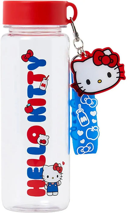 Sanrio Clear Bottle with Strap Direct Drinking Cold Water Only - Hello Kitty - 4550624821421