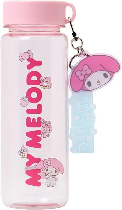 Sanrio Clear Bottle with Strap Direct Drinking Cold Water Only - My Melody - 4550624821438