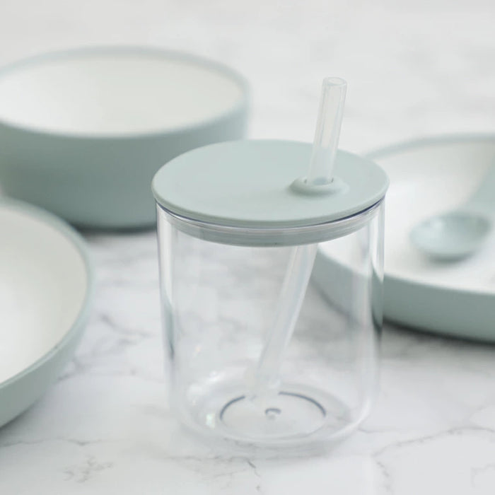 KINTO   Bonbo Straw Cup 200ml Blue Gray - Baby Shower Gift Dishwasher Safe