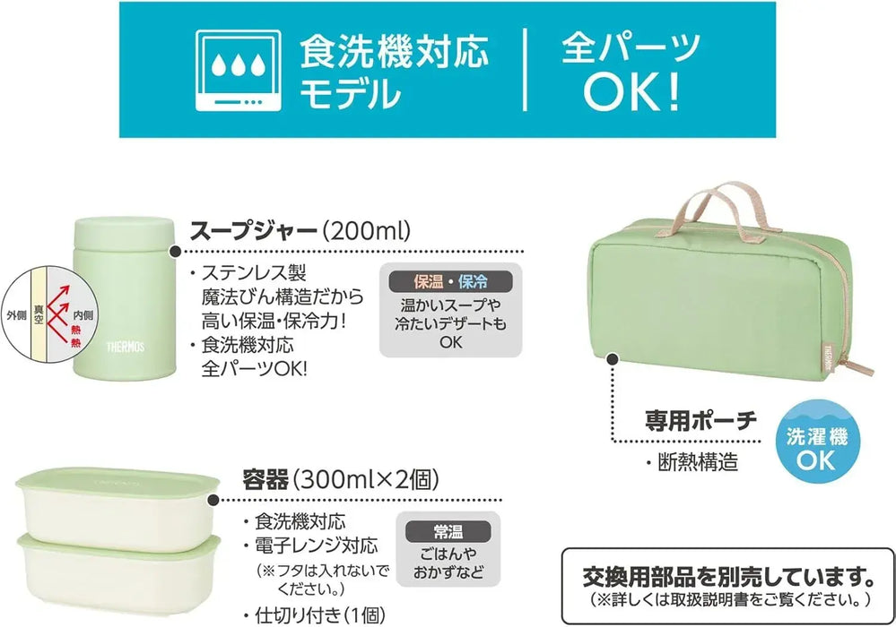 Thermos Dishwasher Safe Vacuum Insulated Soup Lunch Set