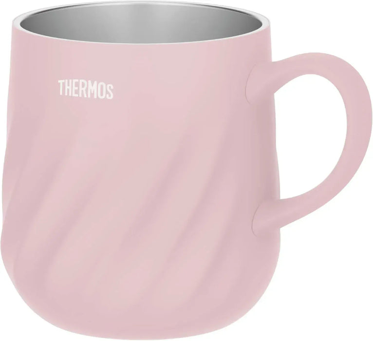 Thermos Vacuum Insulated Mug Dishwasher Safe Keeps Hot and Cold - Pink 450ml - 4562344407519