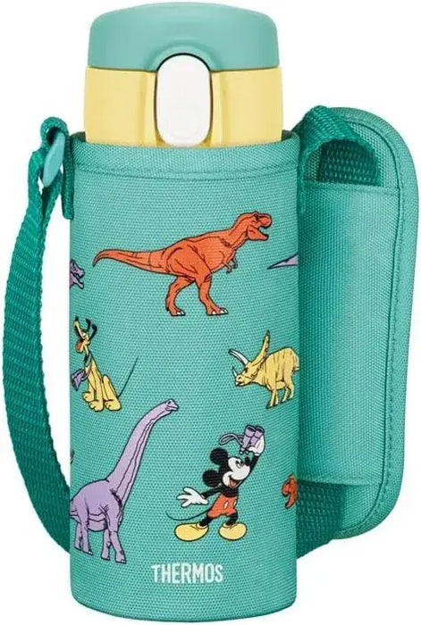 Thermos Vacuum Insulated Straw Bottle for Children Commuting - Yellowgreen 410ml - 4562344402088