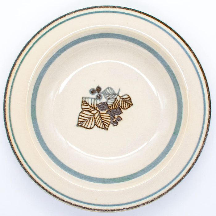 Aito Anyware Bowl Plate L 21cm Feuille Leaf Blue Gray Mino Ware 111045-Kiichin - The #1 Place for Japanese Goods in Your Hand!