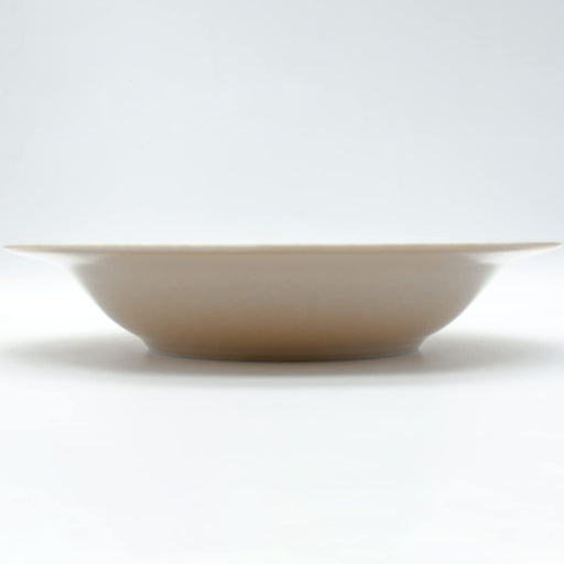 Aito Anyware Bowl Plate L 21cm Fleurage Brown Mino Ware 111043-Kiichin - The #1 Place for Japanese Goods in Your Hand!