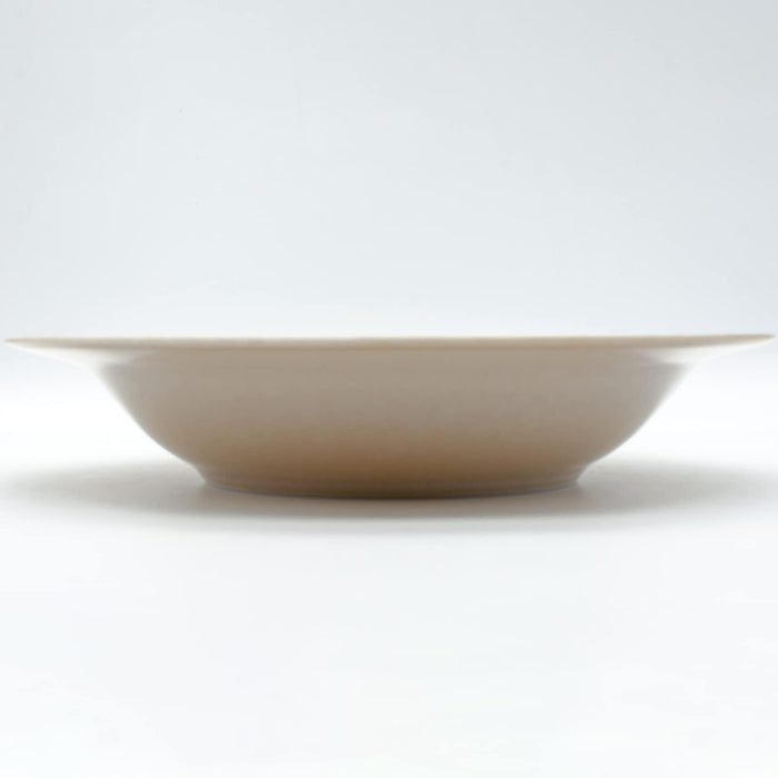 Aito Anyware Bowl Plate L 21cm Fleurage Brown Mino Ware 111043-Kiichin - The #1 Place for Japanese Goods in Your Hand!