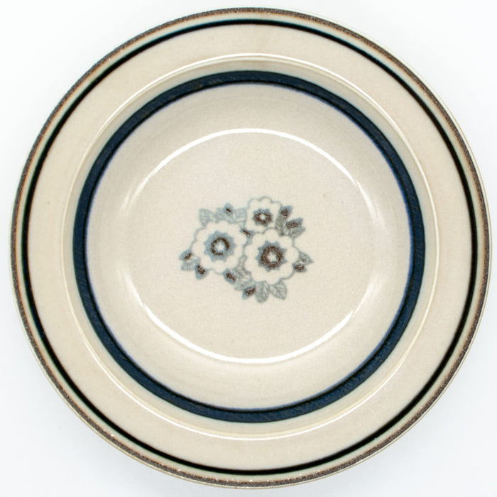Aito Anyware Bowl Plate L 21cm Fleurage Navy Mino Ware 111042-Kiichin - The #1 Place for Japanese Goods in Your Hand!