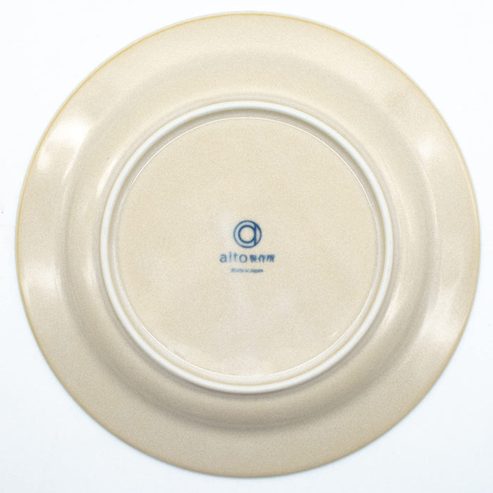 Aito Anyware Dish Plate M 20cm Fleurage Flower Navy Mino Ware Japan 111046-Kiichin - The #1 Place for Japanese Goods in Your Hand!