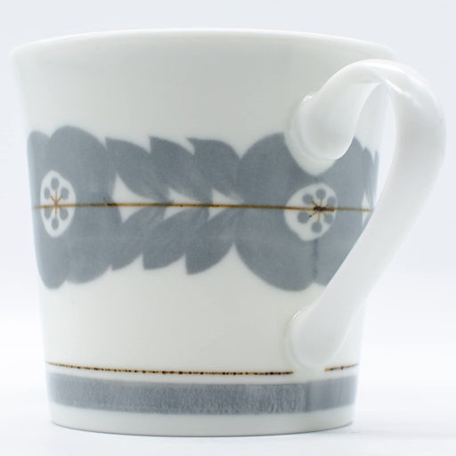 Aito Blossom Blossom Mug 320ml Gray Microwave & Dishwasher Safe Mino Ware Japan 111096-Kiichin - The #1 Place for Japanese Goods in Your Hand!