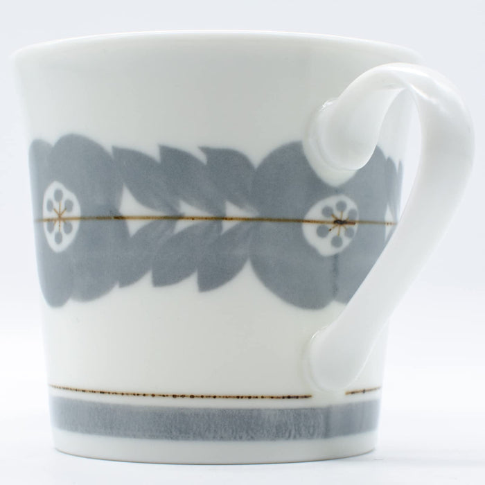 Aito Blossom Blossom Mug 320ml Gray Microwave & Dishwasher Safe Mino Ware Japan 111096-Kiichin - The #1 Place for Japanese Goods in Your Hand!