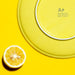 of title Aito Ciel Ciel Cafe Plate Large 23x2cm Yellow Mino Yaki 520107-Kiichin - The #1 Place for Japanese Goods in Your Hand!