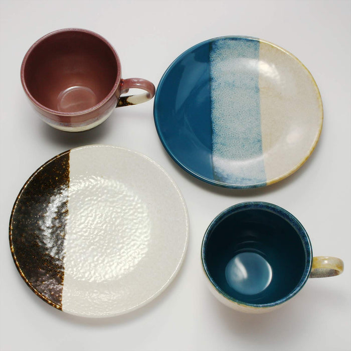 Aito Seisakusho Glaze Works Coffee Cup Saucer Set 2Pcs Cafe Gift Tableware Set-Kiichin - The #1 Place for Japanese Goods in Your Hand!