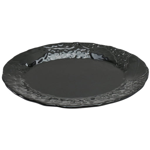 : Aito Lien Oval Plate Dish S 18x14cm Black Mino Ware Japan 267906-Kiichin - The #1 Place for Japanese Goods in Your Hand!