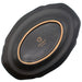 Aito Stitch Oval Curry Plate Bowl 25x17cm Black Mino Ware Japan-Kiichin - The #1 Place for Japanese Goods in Your Hand!