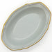 Aito Stitch Oval Curry Plate Bowl 25x17cm Gray Mino Ware 111066-Kiichin - The #1 Place for Japanese Goods in Your Hand!