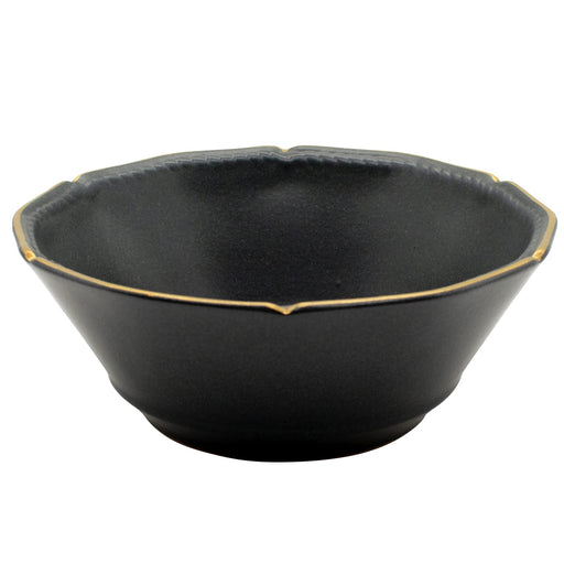 Aito Bowl Stitch Salad Bowl Pot 15cm Black Mino Ware Japan 111061-Kiichin - The #1 Place for Japanese Goods in Your Hand!