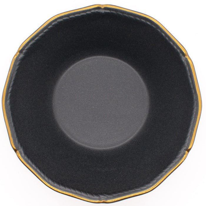 Aito Bowl Stitch Salad Bowl Pot 15cm Black Mino Ware Japan 111061-Kiichin - The #1 Place for Japanese Goods in Your Hand!