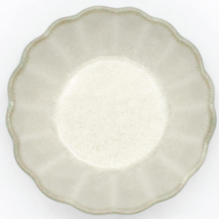 Aito Sui Soy Sauce Plate Flower Bean Bowl 6cm Moon White 288220-Kiichin - The #1 Place for Japanese Goods in Your Hand!