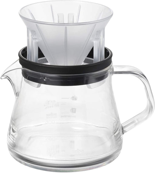 Akebono Sangyo Coffee Server Storon 400 3Cup Set Black TW-3762 Tritan Resin Transparent Microwave Safe-Kiichin - The #1 Place for Japanese Goods in Your Hand!